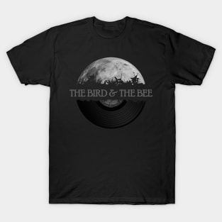 the bird and the bee moon vinyl T-Shirt